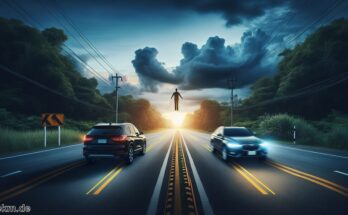 Welcher Mindestabstand sollte außerorts zum vorausfahrenden Auto eingehalten werden?